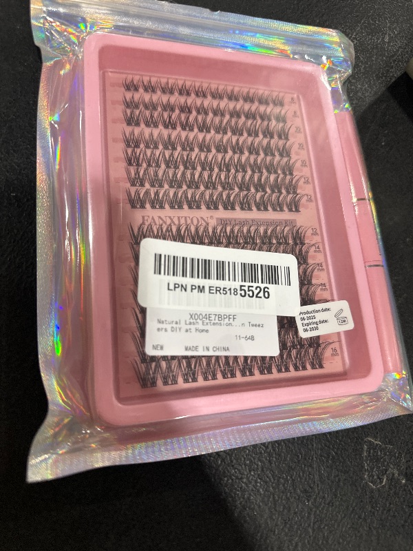 Photo 1 of Natural Lash Extension Kit 8-16mm Lash Clusters Wispy Eyelash Clusters Sweatproof Lash Clusters C Cluster 144pcs with Bond and Seal Lash Glue and Eyelash Extension Tweezers DIY at Home