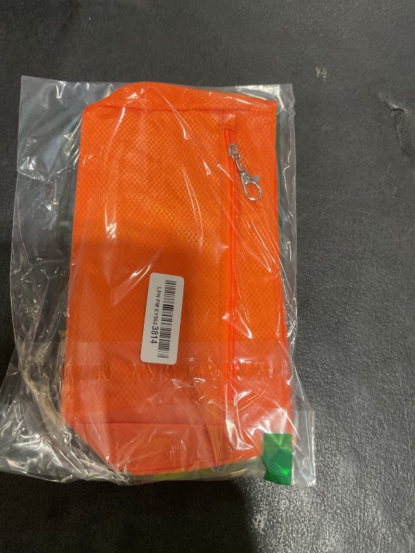 Photo 1 of Vercord Expandable Nylon Handbag Purse Organizer Insert Liner Shaper Bag in Bag Orange Medium