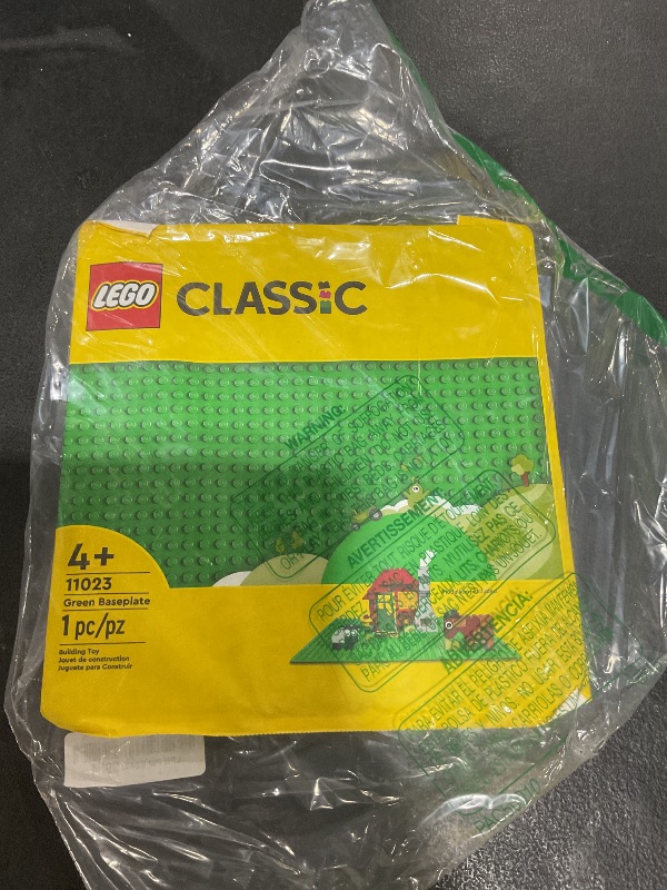 Photo 1 of LEGO Classic Green Baseplate, Square 32x32 Stud Foundation to Build, Play, and Display Brick Creations, Great for Grassy Nature Landscapes, 11023