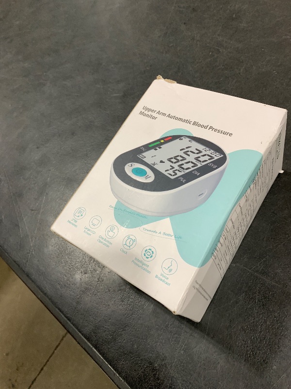 Photo 1 of Blood Pressure Monitors, Bp Monitor - Blood Pressure Machine Large Cuff Blood Pressure Monitor Upper Arm Cuff 8.7''-17.3'', Large Screen, 2 Users Total 198 Memories