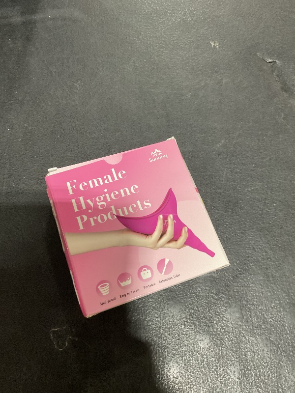 Photo 1 of Sunany Female Urinal, Female Urinal with Silicone Funnel, Portable for Standing Female, Reusable Urinal for Female Toilet, Women's Urinal is The Perfect Companion for Indoor Use