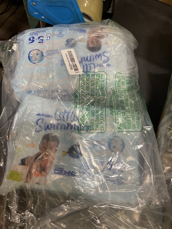 Photo 1 of Huggies Little Swimmers Disposable Swim Diapers, Size 5-6 (32+ lbs), 34 Ct (2 packs of 17), Packaging May Vary