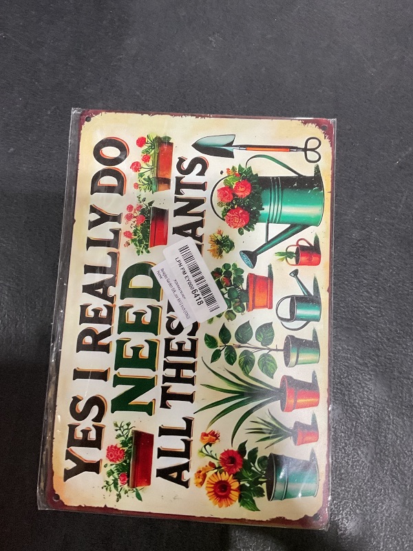 Photo 1 of Bestylez Garden Gifts I Really Need All These Plants Vintage Gardening Signs for Home Garden Greenhouse Living Room Bedroom Yard Outdoor Decor 8X12 Inch (3362)