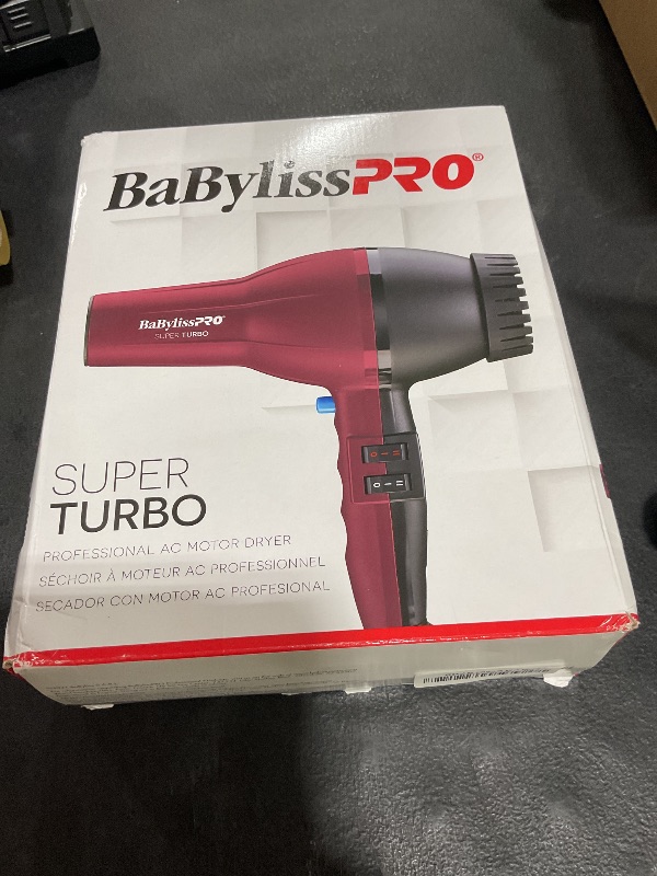 Photo 1 of BaBylissPRO BAB307 2000 Watt Turbo Hair Dryer