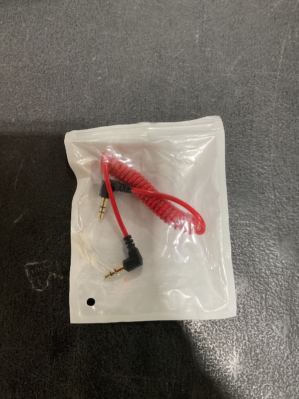 Photo 1 of COCOMK TRS Cable,3.5mm TRS to TRS Adapter Microphone Patch Cable,1/8 Aux Cord TRS Audio Converter Patch Cables,Cameras Coiled Live Streaming Mic Cord (Red)