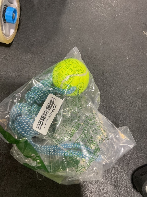 Photo 1 of Erhalithegro Dog Rope Toy for Medium and Small Dogs Interactive Puppy Toys Tug of War Rope Tether Tug Outdoor Dog Toy 1 Knot Puppy Teething Chew Cotton with Tennis Ball