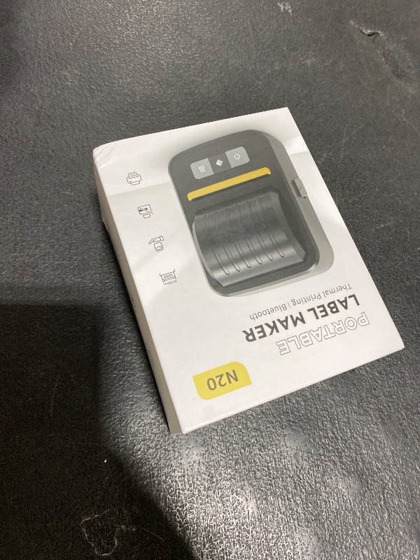 Photo 1 of NADAIIN Label Maker Machine with Tape, Bluetooth Label Makers, Portable Thermal Label Printer Easy to Use for Small Business, Home, Office, School, Barcode, Address, Sticker Printer for Phone