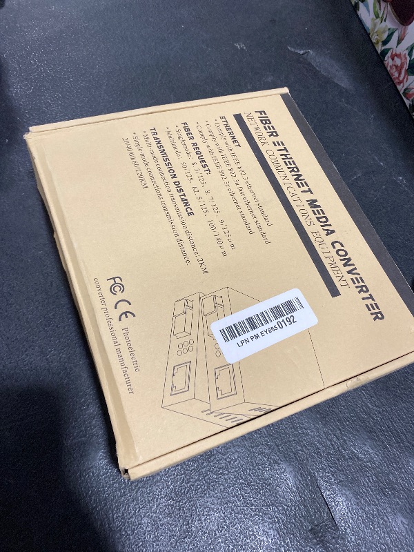 Photo 1 of A Pair 2 Pack SC Single Mode Gigabit Ethernet Media Converter 10/100/1000Mbps Bi-Directional Single SC Fiber Ethernet Transceiver up to 20km RJ-45 Port 10/1000Base-TX to 1000Base-FX 1310-nm