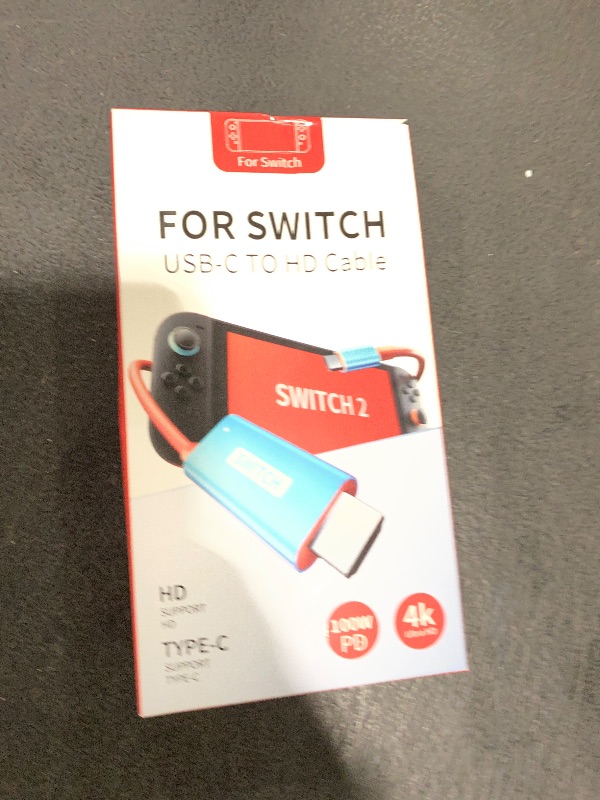 Photo 1 of YIGORN Switch 2 TV Dock Docking Station for Nintendo Switch 2,Portable 2025 New Models Adapter Support 4K/144HZ TV Dock Mode, (Blue and Red)