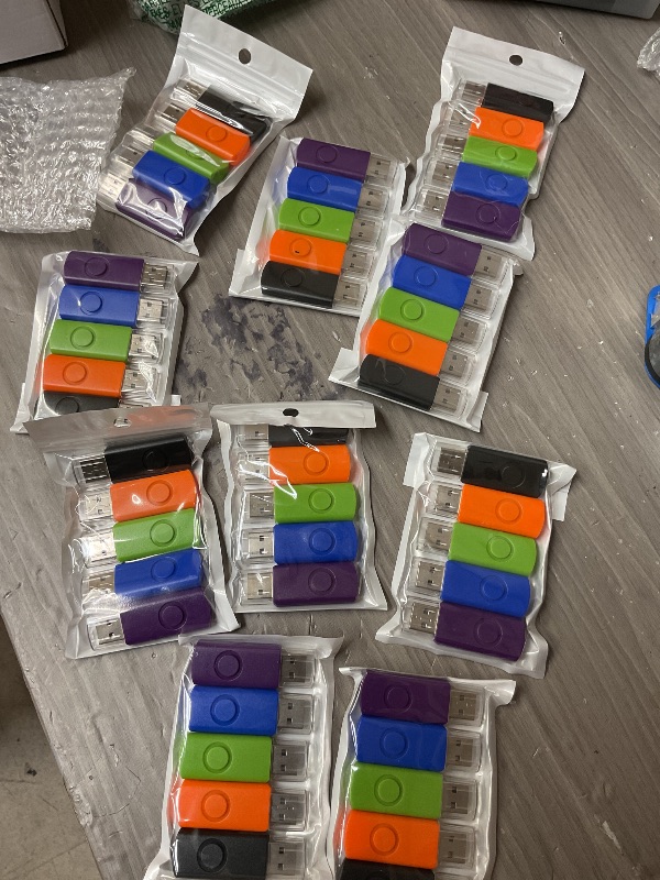 Photo 1 of Kanayu 50 Pcs Flash Drives 128MB USB Flash Drive Thumb Drives 2.0 USB Drives Suitable for Desktop Laptop Car Audio for External Storage and Backup, 5 Colors, Not 128GB