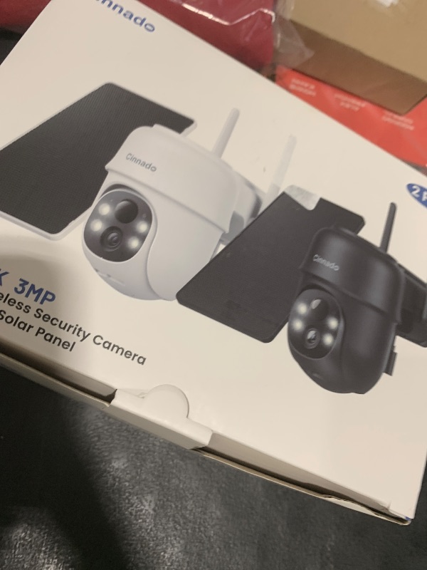 Photo 1 of 2K Cameras for Home Security-2.4G WiFi Outdoor Camera Wireless Solar/Battery Powered with solar panel, 360° Viewing, AI Human Detection, Color Night Vision, with SD Storage, Works with Alexa(2 Pack)