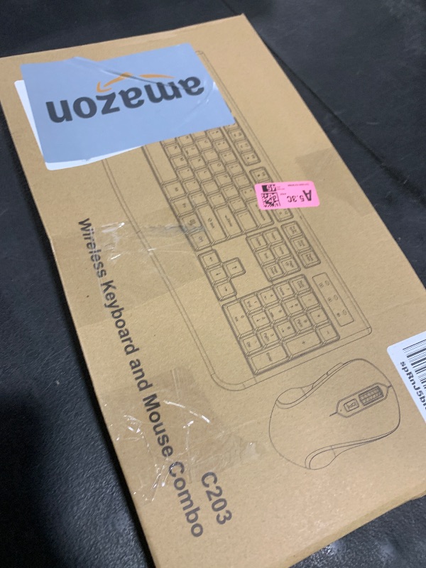 Photo 1 of Wireless Keyboard and Mouse Combo, EDJO 2.4G Full-Sized Ergonomic Computer Keyboard with Wrist Rest and 3 Level DPI Adjustable Wireless Mouse for Windows, Mac OS Desktop/Laptop/PC