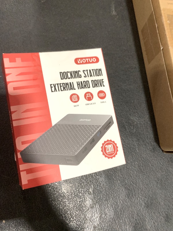 Photo 1 of YOTUO 1TB External Hard Drive, USB C Multiport Hub HDD 7-in-1, USB 3.0, SD/TF Card Reader, Docking Station, Multi-Function HDD for Windows, Mac, Android, TV, Phone, Laptop, Desktop, PC