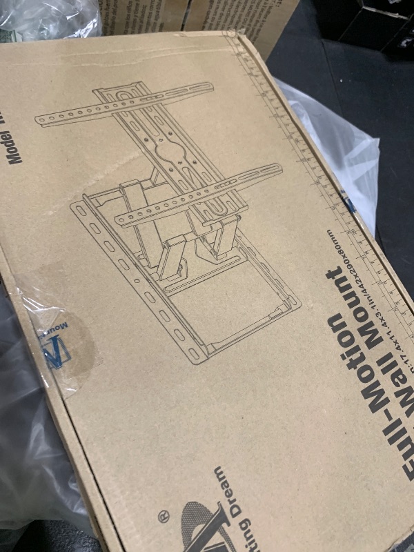Photo 1 of Mounting Dream TV Wall Mount for 32-65 Inch Television,Mount with Swivel and Tilt, Full Motion Bracket with Articulating Dual Arms, Fits 16inch Studs, Max VESA 400X400 mm, 99lbs, MD2380