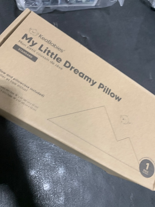 Photo 1 of Toddler Pillow with Pillowcase - 13x18 My Little Dreamy Kids Travel Bed Pillows for Sleeping, Organic Cotton Small Pillowcase, Soft & Breathable, Machine Washable, Toddlers 2-5 Years Old (Soft White)