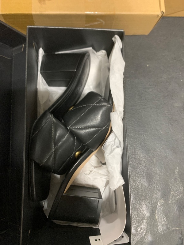 Photo 1 of Coach Women's Holly Block Heel Sandal Platform, Charcoal/Black, 7