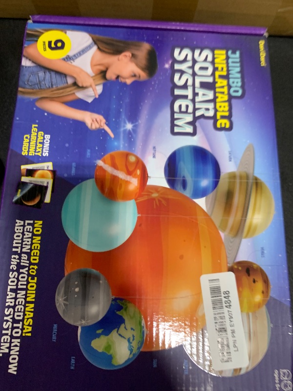 Photo 1 of Dan&Darci Inflatable Solar System Planets for Kids - Science Toys - Boys Room Decor Ceiling - Space Gifts - Outer Space Themed Party Decorations - Astronomy Gifts 5-7, 6-8, 8-12 Years Classroom