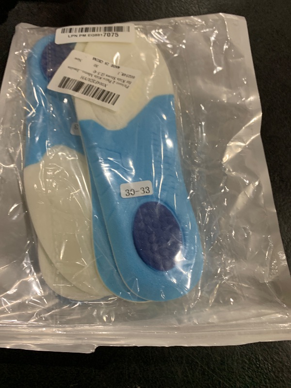 Photo 1 of Piriuuo 2 Pairs Kids Memory Foam Insoles, Cropable Kids Insoles Soft Comfortable Shoe Insoles Shock Absorption Insoles Sweat-Absorbent Replacement Insoles for Kids Shoes (2.5-4)
