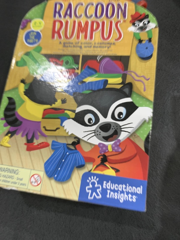 Photo 1 of Educational Insights Raccoon Rumpus - Cute Preschool Toys & Board Games for Kids, Color Matching Kids Games, Toddler Memory Game, 2-in-1 Game for 2-4 Players, Fun Gifts for Girls & Boys Ages 3+
