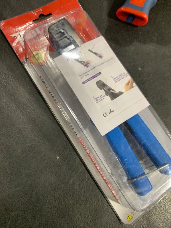 Photo 1 of VCELINK Speed Termination Keystone Tool Only for VCE 90-Degree Keystone Jacks, Cat5e/Cat6/Cat6A Ethernet Cable Rj45 Punch Down Tool