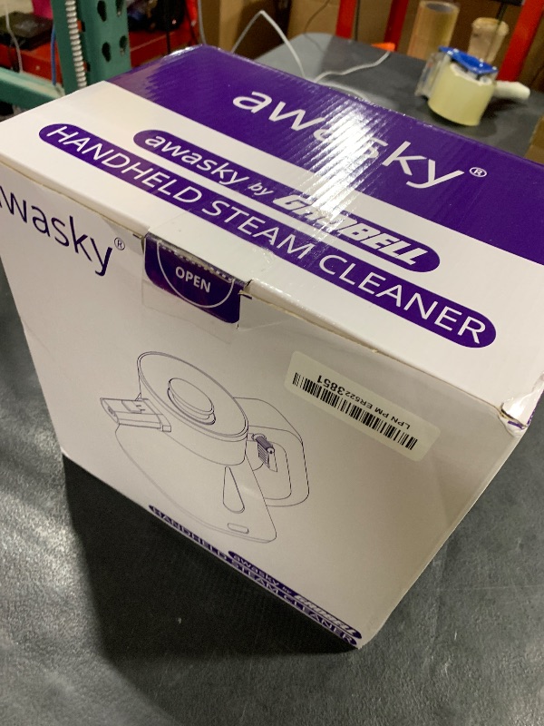 Photo 1 of awasky Steam Cleaner Handheld: Fast 10-Sec Heat-Up-750mL (25oz) Tank-No Cooling-Refill Anytime-Lockable Steam Trigger-14-Piece Kit Hand Held Portable Steamer for Home Car Grout Tile Cleaning Grey
