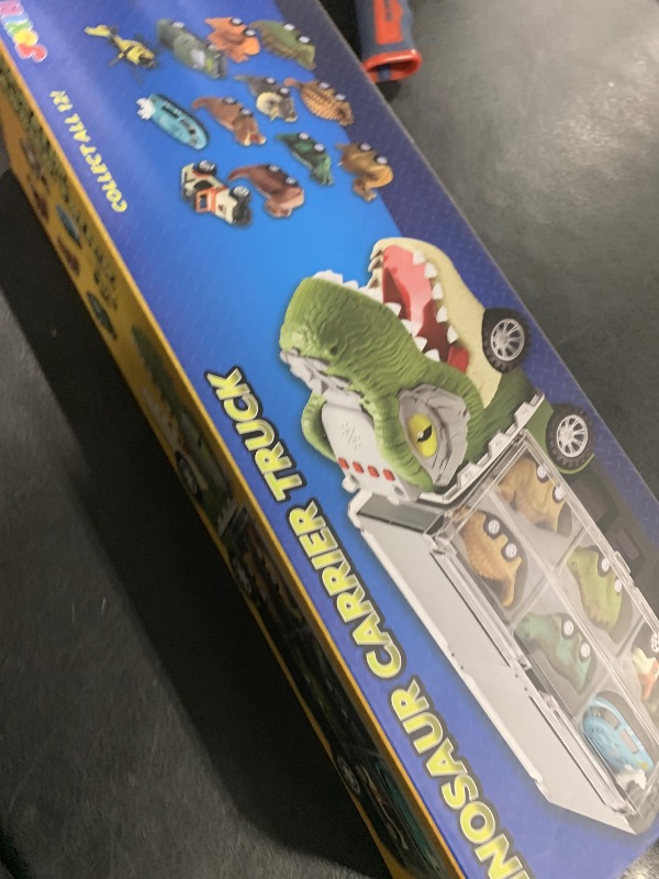 Photo 1 of JOYIN 13 in 1 Dinosaur Toys for Kids 3-5, Dinosaur Truck with 12 Pull Back Cars, Small Cars Set, Birthday Gifts Toys for 3 4 5+ Year Old Boy, Transport Carrier Truck for Toddlers 3-4 Years