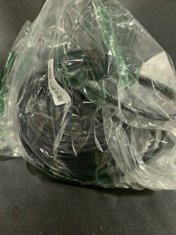 Photo 1 of 16/3 10A 1250W 125V 100 Ft Outdoor Extension Cord Waterproof, Weatherproof & Flame Retardant Black 3 Prong Power Cord Outside for Lawn & Garden, 16AWG SJTW ETL Listed