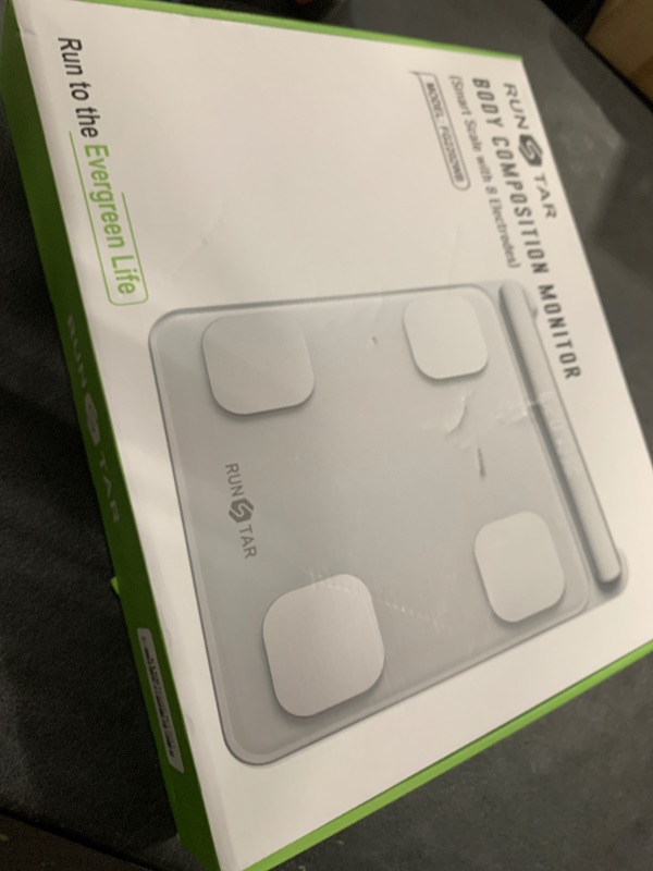 Photo 1 of RunStar Smart Scale for Body Weight and Fat Percentage FSA&HSA Eligible, 8-Electrode Digital Bathroom Scale with BMI, Body Fat & Muscle Mass to 28 Body Composition and Printable Body Analysis Report