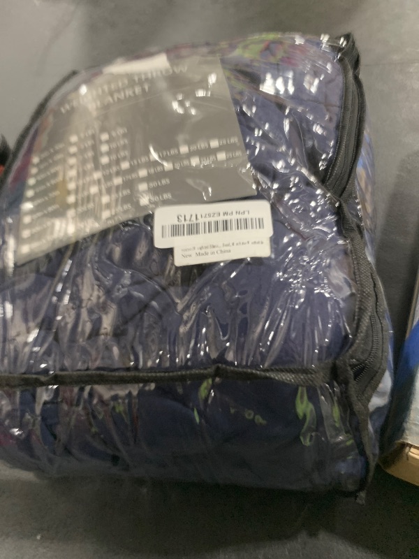 Photo 1 of yescool King Size Weighted Blanket for Adults (20 lbs, 80” x 87”, Blue) Cooling Heavy Blanket for Sleeping Perfect for 190-210 lbs, Breathable Blanket for Adults & Couple All Season, Machine Washable