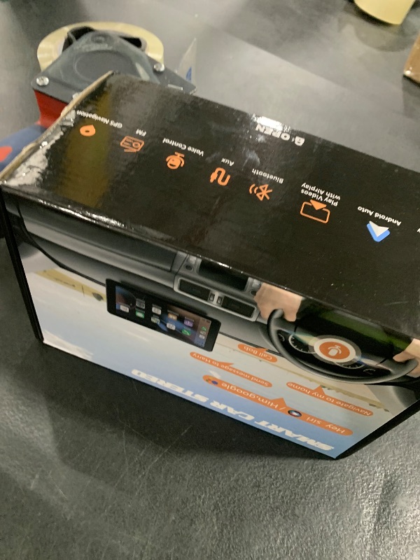 Photo 1 of Apple Carplay Screen for Car, 7" HD Portable Car Stereo Touch Screen with Wireless Android Auto, Backup Camera with LED/Mirror Link/Voice Control/Bluetooth/GPS/AUX/FM Satellite Radio for All Vehicles