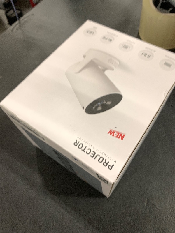 Photo 1 of Mini Portable Projector with 4K Support, Bluetooth 5.4 WIFI6, 5watt Sound Base Speaker, 160 ANSI, Android 11, 210° Rotation , Auto Keystone Correction Video Projector HY300 ULTRA