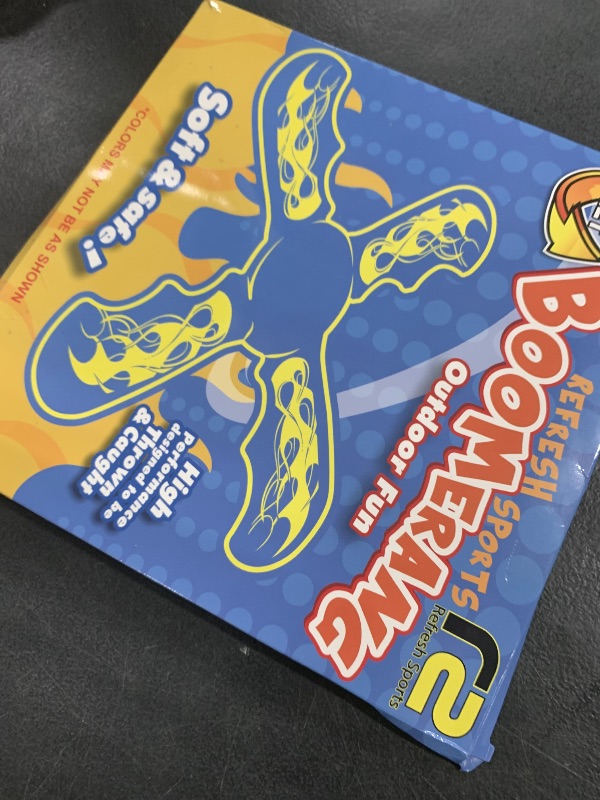 Photo 1 of Fun Boomerang for Kids - Stocking Stuffers for Kids 8-12 - Soft & Easy to Use - Best Gifts for 6 7 8 9 10 Year Old Boys & Girls + 2025 Top Toys for Boys Age 8-12 - Fun Outdoor Toy for Boy Gift Ideas