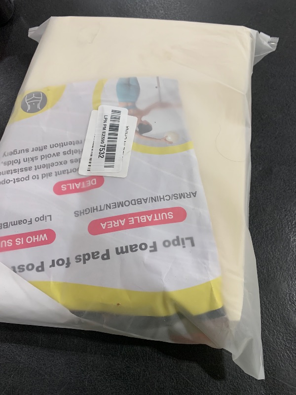 Photo 1 of Ecmln 5 Pack Lipo Foam Pads - 8'' x 11'' Lipo Foam Board Lipo Foams Post Surgery for Liposuction Surgery Recovery, Using with Flattening Abdominal Compression Garments(0.5 Inch Thickness)