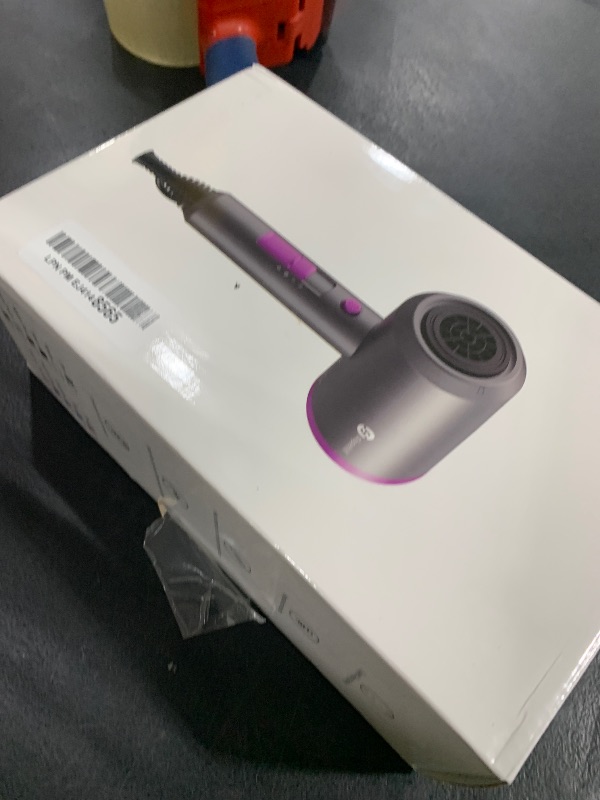 Photo 1 of slopehill Professional Ionic Hair Dryer, Powerful 1800W Fast Drying Low Noise Blow Dryer with 2 Concentrator Nozzle 1 Diffuser Attachments for Home Salon Travel (Lavender)