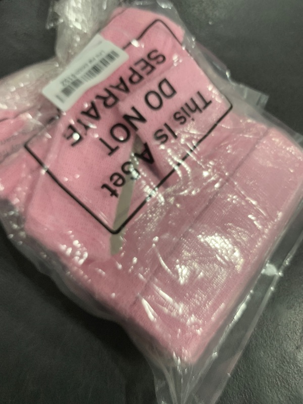 Photo 1 of Skylety 24 pcs 80s Neon Sweatbands Set, Include 8 Sports Headbands and 16 Sweat Wristbands Bulk for Man Woman (Pink)