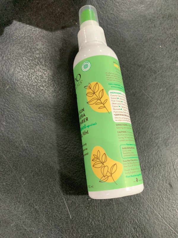 Photo 1 of Babo Botanicals After Sun Soothing Mist - Aloe Vera & Cucumber - For Face, Body & Sensitive Skin - Non-Aerosol - No-touch application - EWG Verified - Alcohol-Free - Scented with cucumber extract