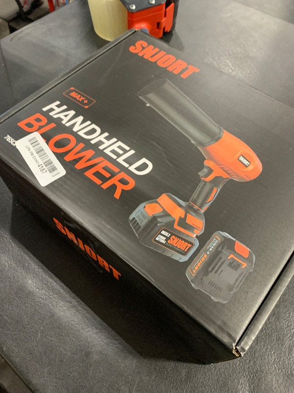 Photo 1 of Leaf Blower Cordless with Battery and Charger,500,000 RPM,Extended Nozzle,Lightweight Handheld Design,Blower for Patio Cleaning,car Blowing Water,Blowing Leaves and Dust