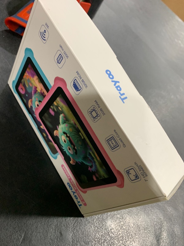 Photo 1 of Kids Tablet 7 inch Tablets for Kids 3-12, 32GB Android Toddler Tablet with Solid Case, YouTube, Netflix, GMS, Bluetooth, WiFi, Education Learning Apps Installed, Parent Control(Purple)