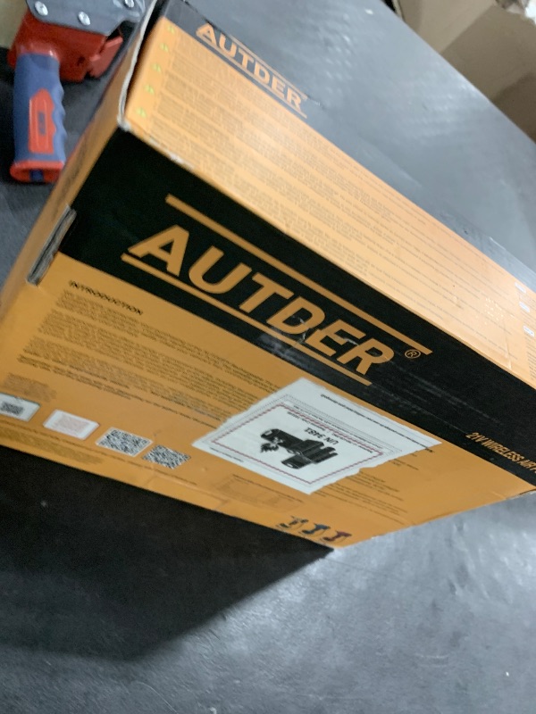 Photo 1 of AUTDER Cordless Tire Inflator, 180PSI Portable Air Compressor with 21V Rechargeable Battery & 12V DC Car Adapter, Fast Inflation Digital Pump for Cars, Motorcycles, Bikes & Sports Balls - Black Yellow