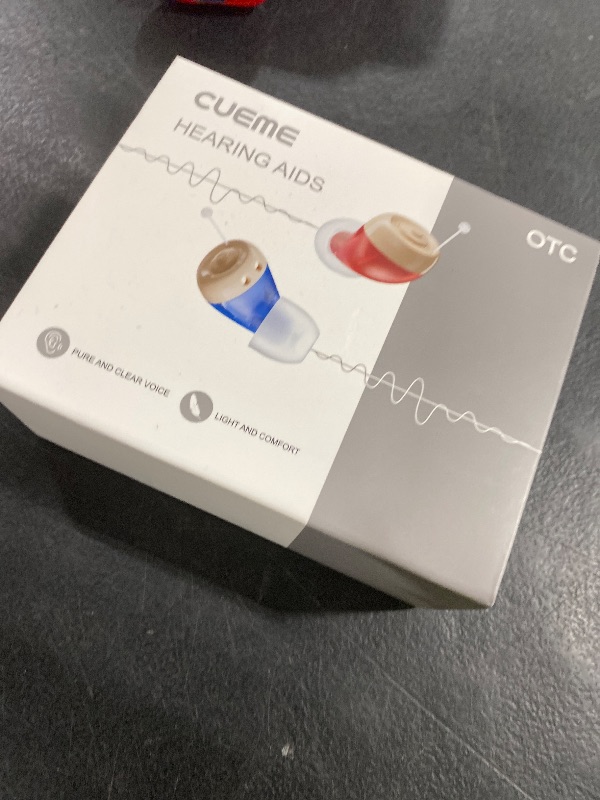 Photo 1 of CUEME Hearing Aids for Seniors - OTC Hearing aids with Smart Noise Cancelling Chip, Clear Sound, Up to 48 Hours of Battery Life, 4 Sizes of Earbuds, Portable Charging Case Included, Automatic On/Off