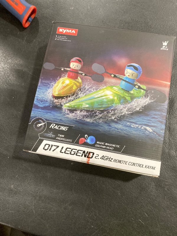 Photo 1 of SYMA RC Boats 2 Pack for Kids 8-12, Remote Control Kayaks with 3 Magnetic Balls, 40 Mins Playtime (1 Battery), LED Lights, Perfect Water Toys for Pool, Water Table and Bathtub