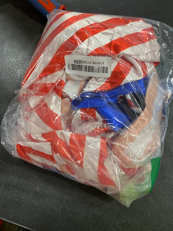 Photo 1 of Vabean Satin American Flag Boxing Costume with Boxing Robe USA Boxer Shorts and Patriotic Eye Mask USA Outfits for Halloween(Large)