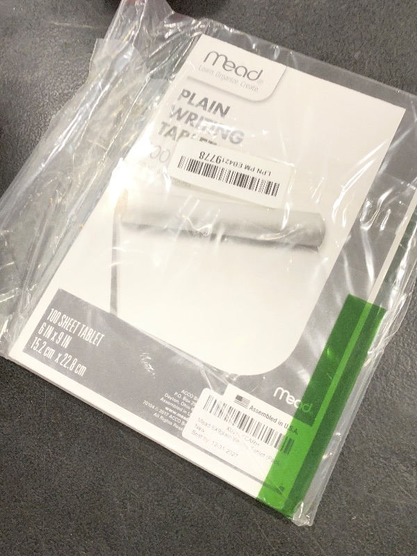 Photo 1 of Mead 6X9plain Writing Tablet (Pack Of 6) 70104 Paper