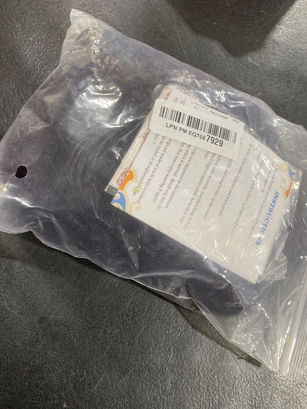 Photo 1 of ColorGround Short Black Purple Cosplay Wig with 2 Buns for Halloween Party Costume?Small Size?