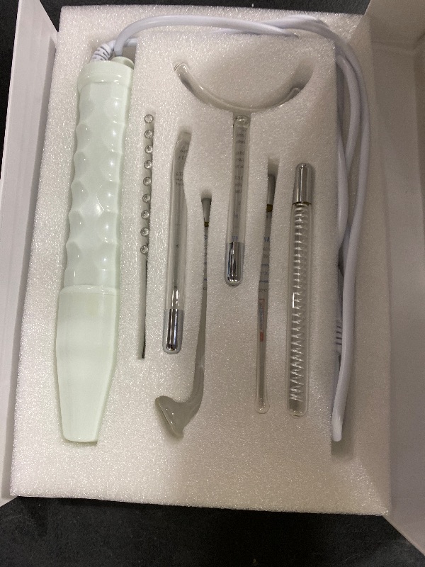 Photo 1 of Pure Daily Care NuDerma Clinical Portable Skin Therapy Wand, Machine with 6 Fusion Neon + Argon Wands – Anti Aging - Clarifying - Skin Tightening & Radiance - Wrinkle Reducing