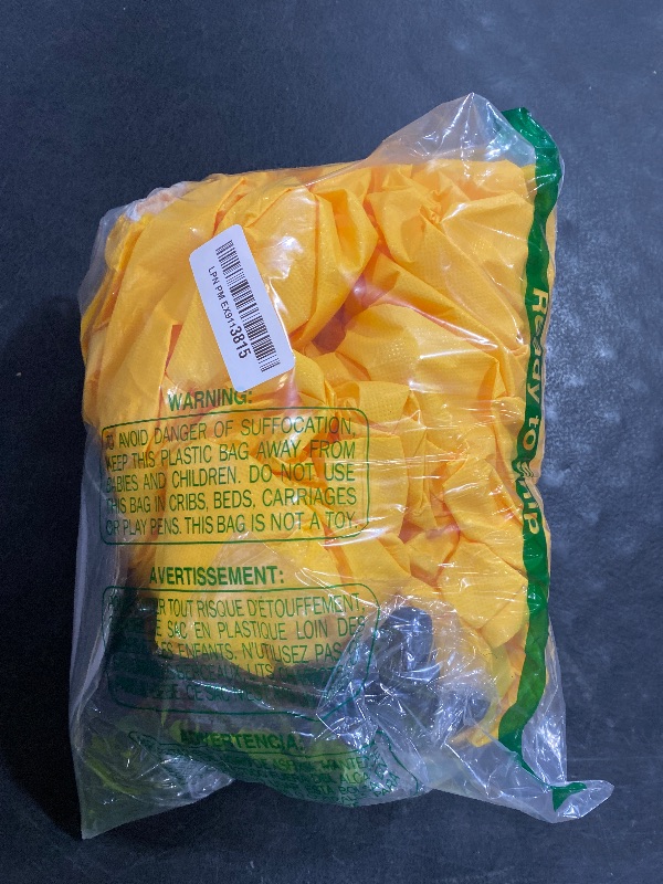 Photo 1 of Zimchado Yellow Coverall Chemical Suit With Reusable Acid Resistant Gloves And Plastic Waterproof Shoe Cover (X-Large)