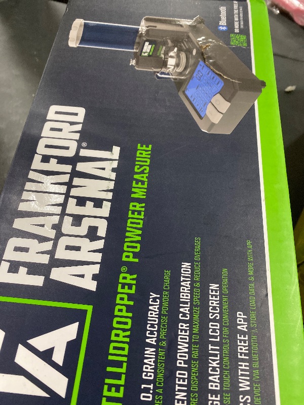 Photo 1 of Frankford Arsenal Intellidropper Electronic Powder Measure for Powder Measuring with LCD Display and Free Reloading Database App for iPhone, Windows, and Google,gray