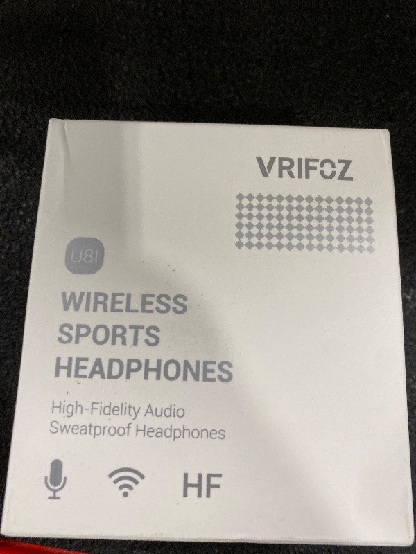 Photo 1 of VRIFOZ Bluetooth Headphones, Bluetooth 5.3 IPX7 Waterproof Wireless Sports Earbuds for Workout Gym, 16 Hrs Playtime Running Headphones with Noise Cancelling Mic, HiFi Bass Stereo in-Ear Earphones