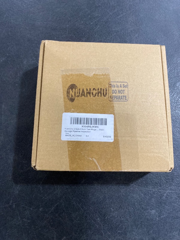 Photo 1 of Nuanchu 2 Sets 2 Inch Test Plugs Inflatable Pipe Ball Plugs with Gas Tubes and Inflator Pumps, Black Rubber Pressure Test Balls for Toilet Drain Sewage Pipeline Inspection