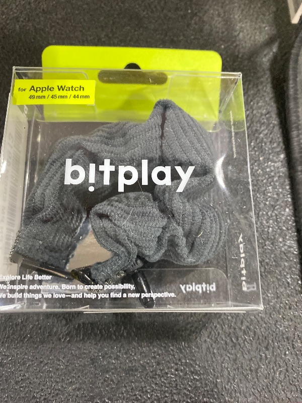 Photo 1 of bitplay-Scrunchie Apple Watch Band, Cozy Series, 26mm, For Apple Watch Ultra 49/45 / 44mm(26mm, Dusty Blue)
